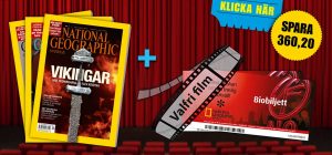 National Geographic + biobiljetter som premie